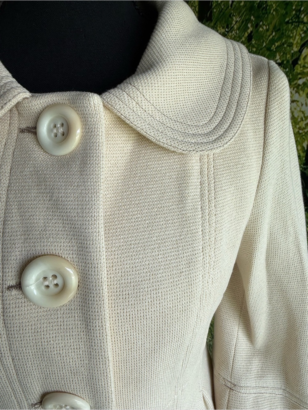 Nanette Lepore “Hanky Panky” Coat Cream NWT Small - Picture 4 of 13